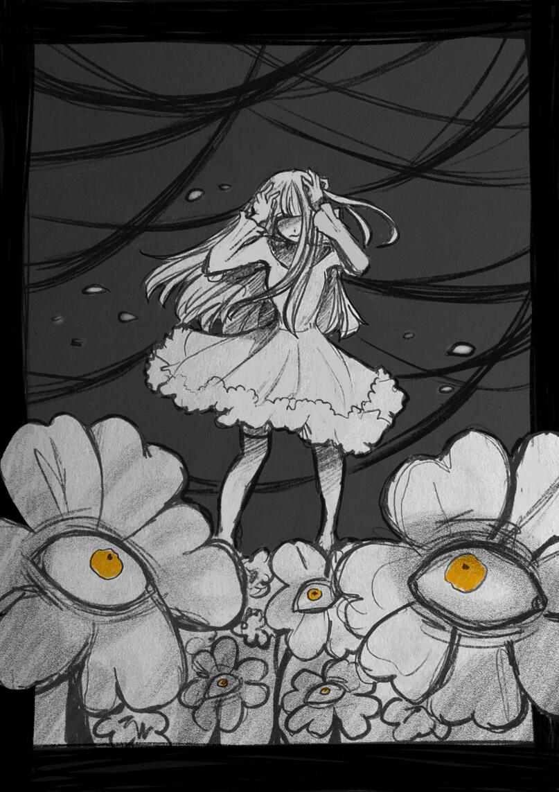 · Whispering Flowers · (Fancine illustration)
